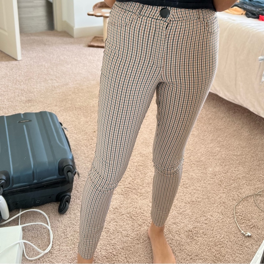 Zara Houndstooth Legging Pants